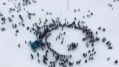 2 bin 400 rakımlı Aydıntepe Yaylası’nda kış festivali coşkusu