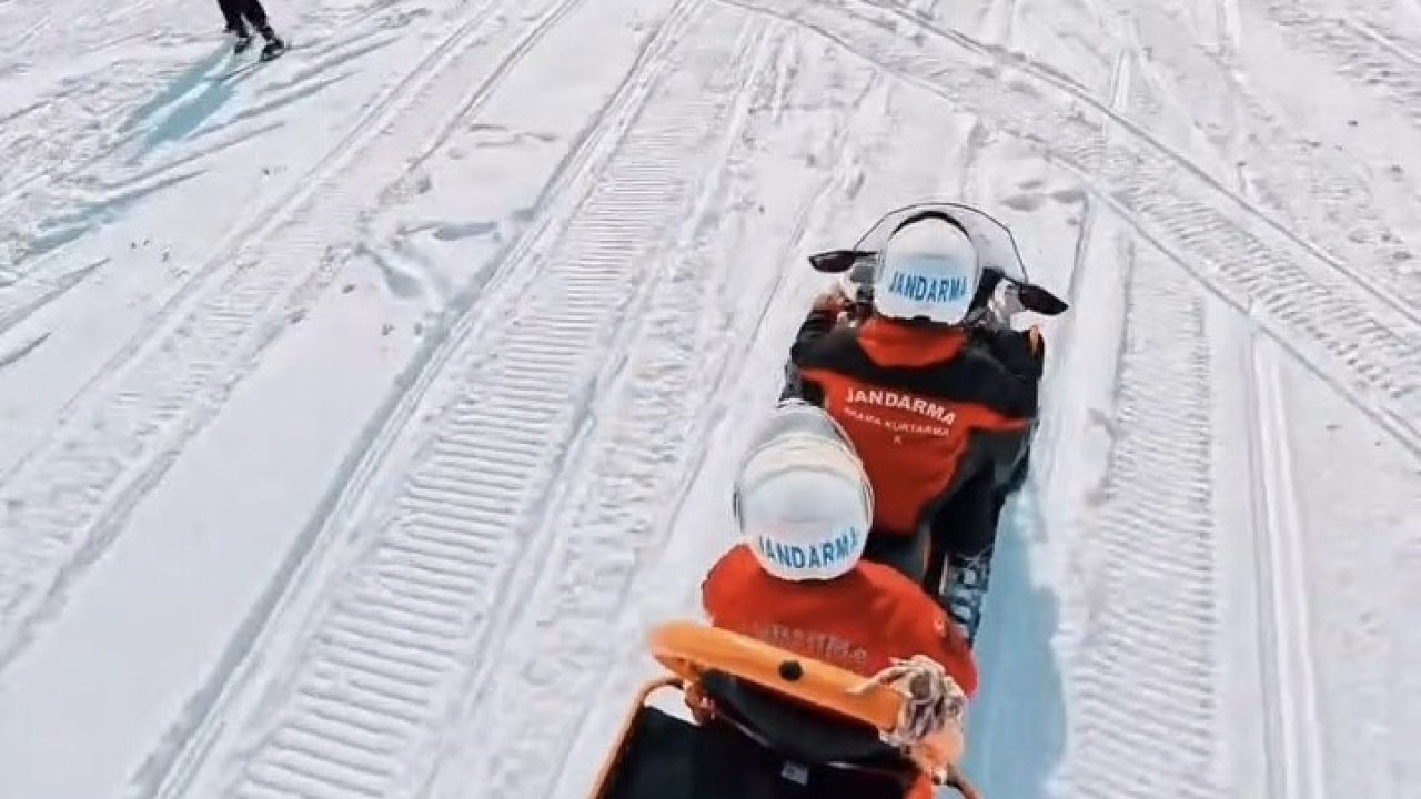 Abalı Kayak Merkezi’nde JAK timlerinden güvenlik devriyesi