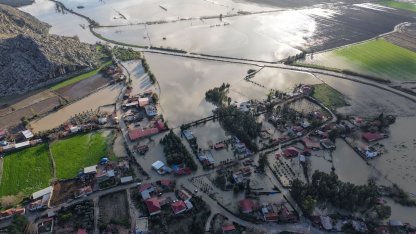 Adana’da afetin boyutu havadan görüntülendi