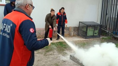 AFAD önce eğitim veriyor, sonra tatbikat yapıyor