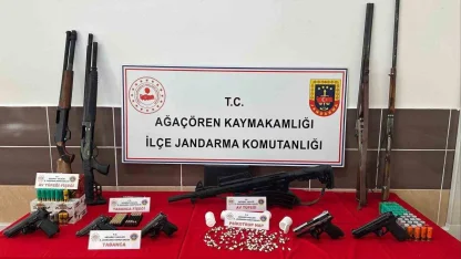 Aksaray’da jandarmadan uyuşturucu ve kaçak silah operasyonu: 7 gözaltı