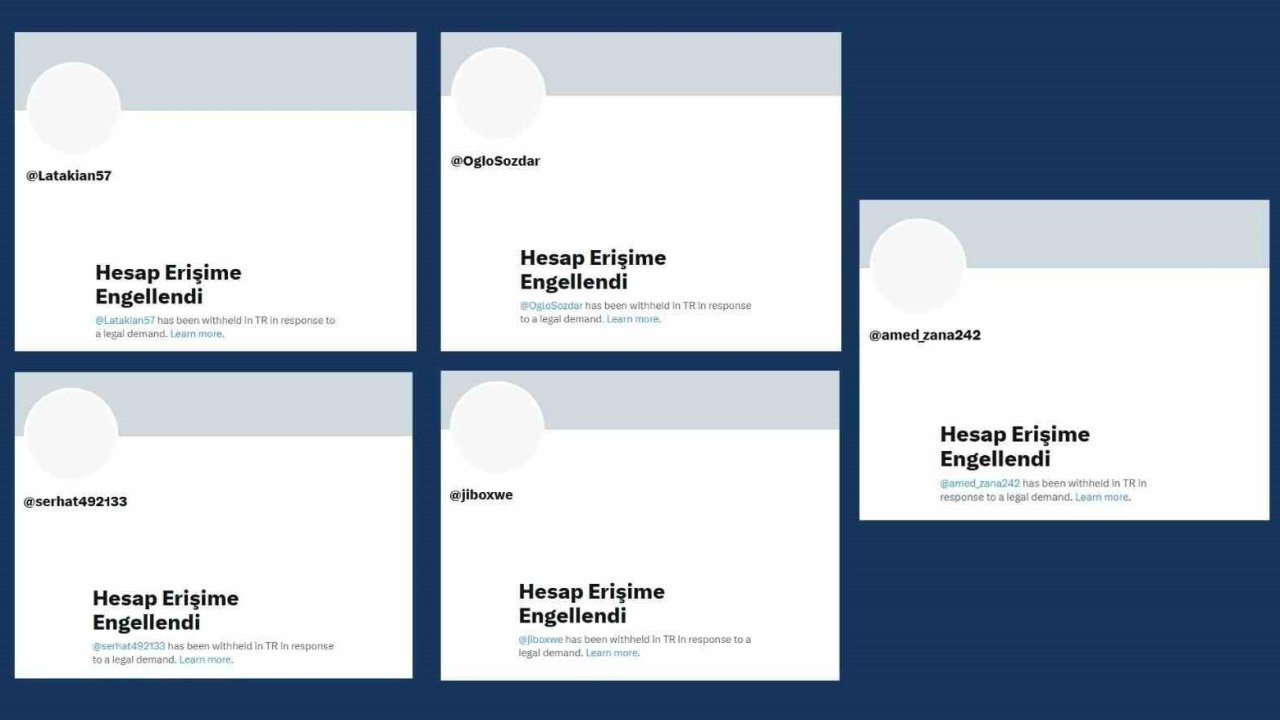 Ankara Cumhuriyet Başsavcılığınca 5 örgüt hesabına erişim engeli