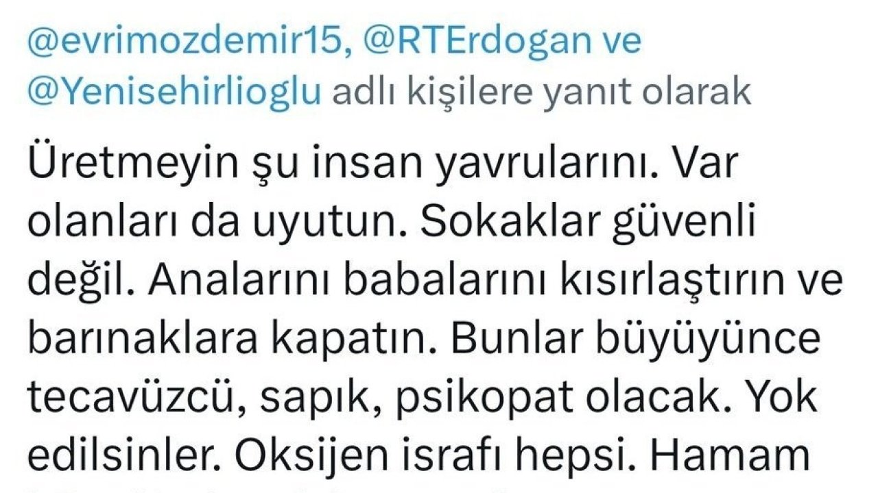 Ankara’da akademisyenin çocukları hedef alan paylaşımlarına tepki