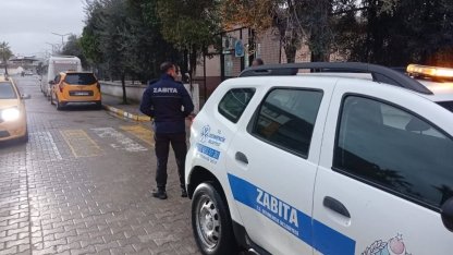 Ara tatil sonrası Germencik’te okul önlerinde zabıta mesaisi