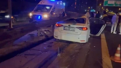 Ataşehir’de makas kazası : 2 hafif yaralı