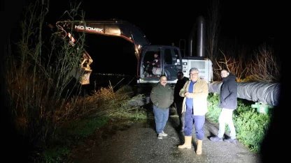 Aydın’da Emirdoğan Çayı taştı