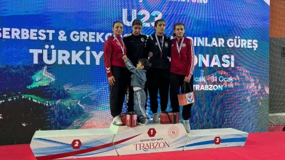 Aydınlı güreşçi, Trabzondan madalyayla döndü