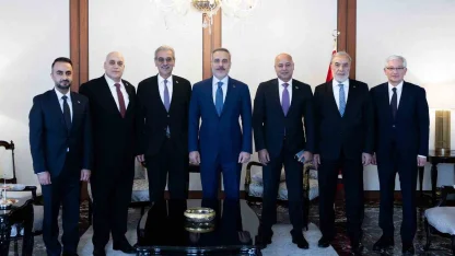 Bakan Fidan, GYUK Başkanı Ali Şaat’ı kabul etti