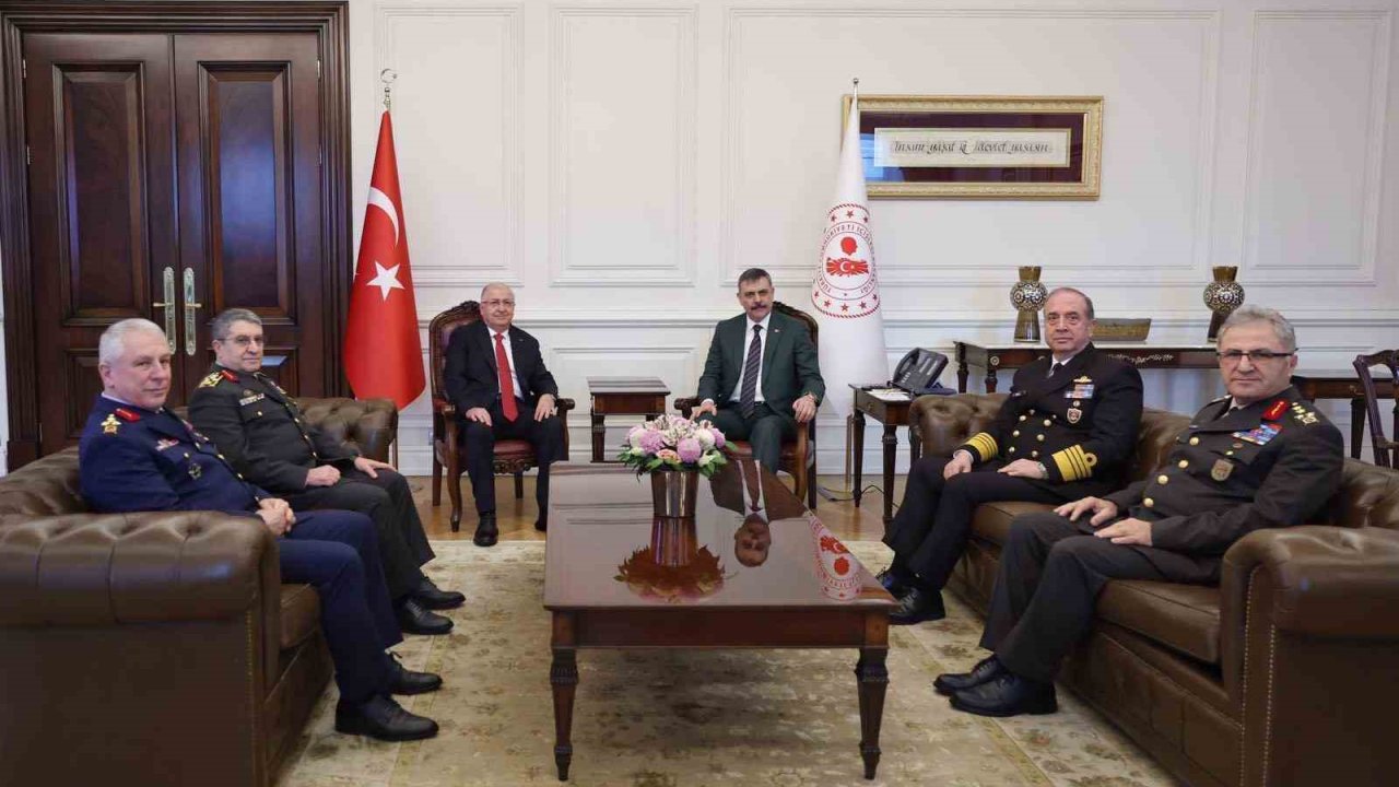 Bakan Güler ve komuta kademesinden İçişleri Bakanı Çiftçi’ye ziyaret