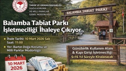 Balamba Tabiat Parkı ihaleye çıkıyor