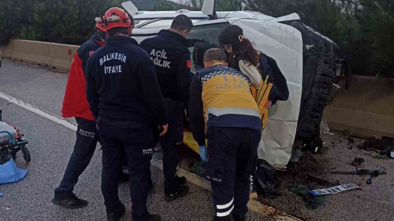 Balıkesir’de trafik kazası: 1 yaralı