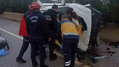 Balıkesir’de trafik kazası: 1 yaralı