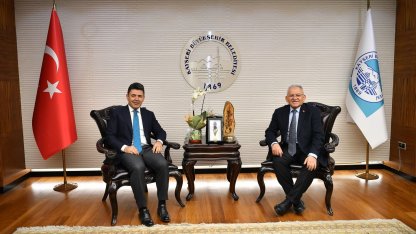 Başkan Büyükkılıç, Bakan Yardımcısı Poyraz ve Genel Müdür Eyigün’ü konuk etti