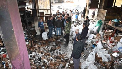 Batman’da sanayi sitesinde yangın: Alevler büyümeden söndürüldü