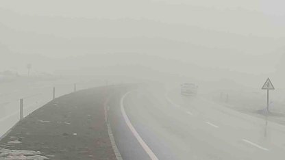 Bingöl’de yoğun sis görüş mesafesini düşürdü