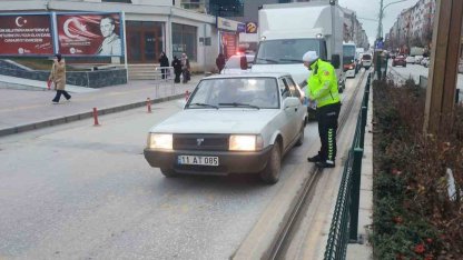 Bozüyük’te yaya geçidi uygulaması