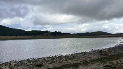 Buldan Yayla Gölünde sevindiren doluluk
