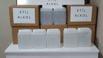 Bursa’da sahte alkol operasyonu: 135 litre etil alkol ele geçirildi