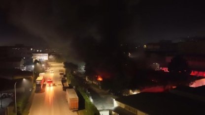 Bursa’da tekstil fabrikasında yangın