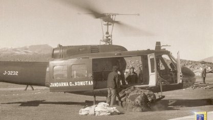 Çaldıran depreminin 50’nci yılında jandarmadan tarihi helikopter paylaşımı