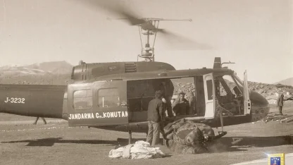 Çaldıran depreminin 50’nci yılında jandarmadan tarihi helikopter paylaşımı