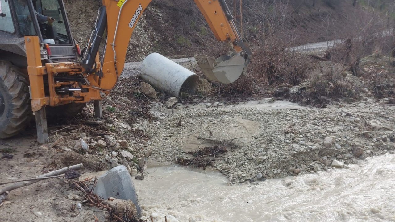 Çameli Belediyesi yoğun yağışın ardından 7/24 teyakkuzda