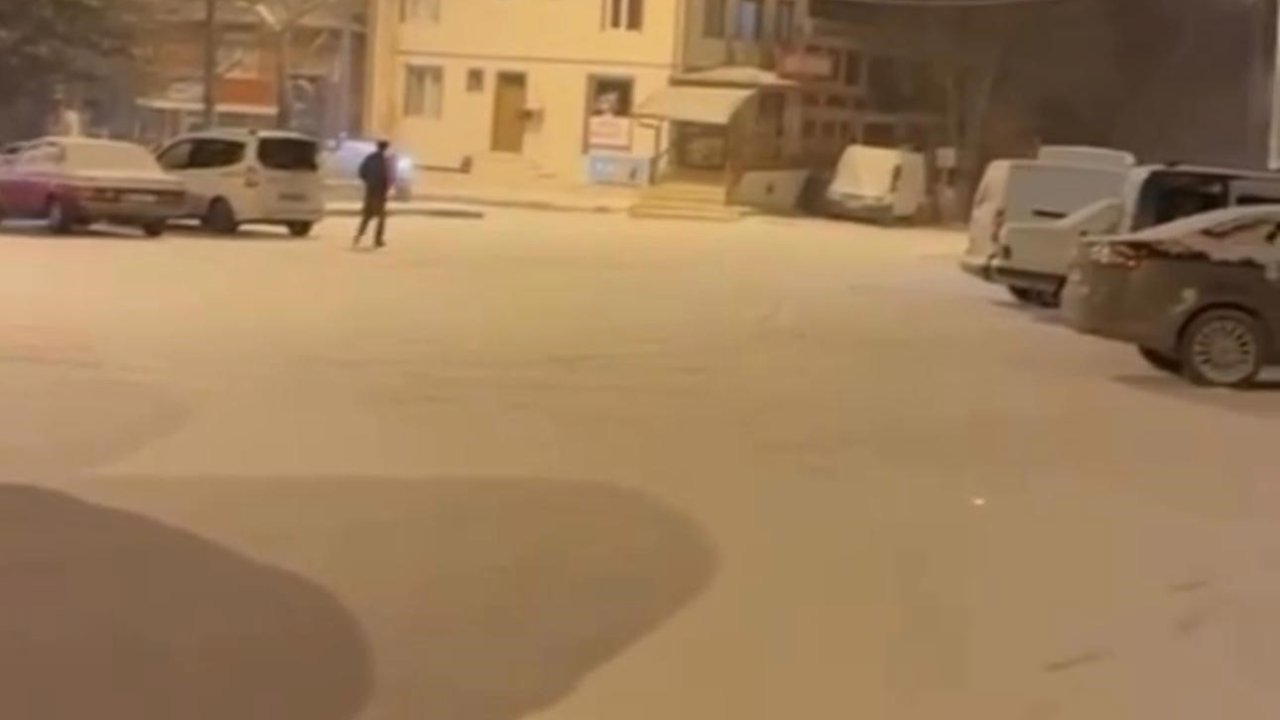 Çankırı’da kar yağışı etkili oldu