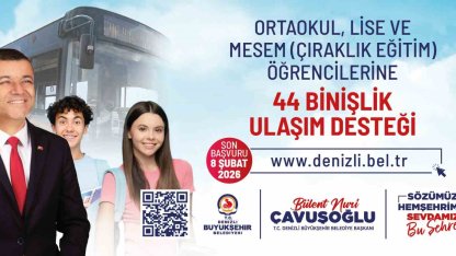 Denizli’de ulaşım desteğinde başvurular 8 Şubat’ta sona eriyor