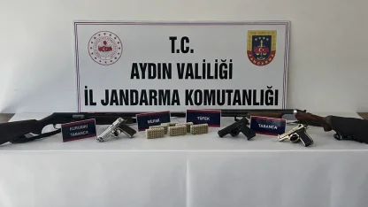 Didim’de ruhsatsız silah operasyonu