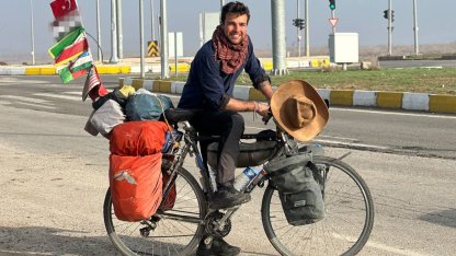 Dünya turundaki İtalyan gezginin Türkiye’deki ilk durağı Şanlıurfa oldu