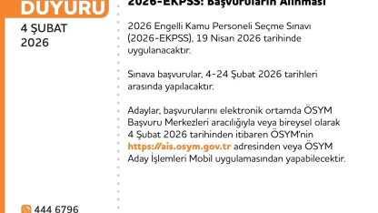 EKPSS 19 Nisan’da yapılacak