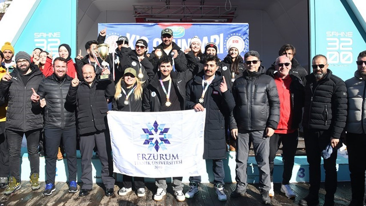 Erzurum Teknik Üniversitesi Snowboard Türkiye şampiyonu oldu