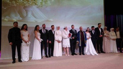 Gaziantep’te 14 Şubat’ta 62 çift evliliğe "Evet" dedi