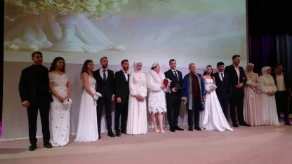 Gaziantep’te 14 Şubat’ta 62 çift evliliğe "Evet" dedi