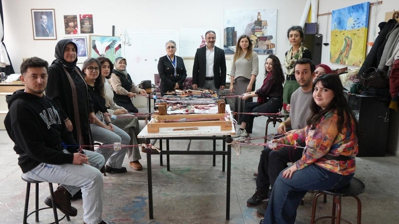 Geleneksel çarpana dokuma sanatı uygulamalı olarak anlatıldı