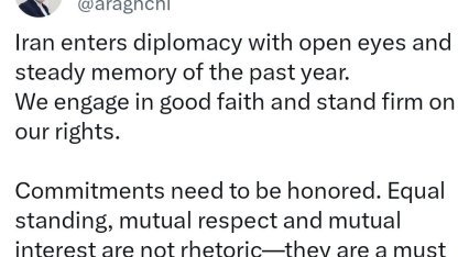 İran Dışişleri Bakanı Arakçi’den ABD’ye: "Eşitlik ve karşılıklı saygı söylemden ibaret değildir, zorunluluktur"