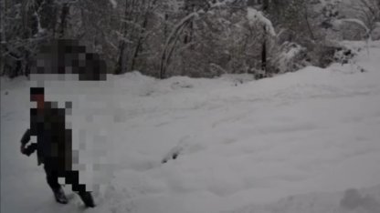 Kaçak avlanan şahıs fotokapana yakalandı