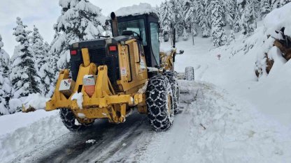 Kahramanmaraş ilçelerinde kar temizliği