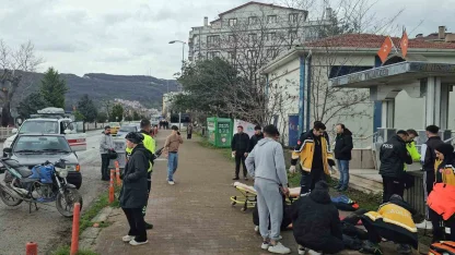 Kastamonu’da motosiklet ile otomobil çarpıştı: 2 yaralı