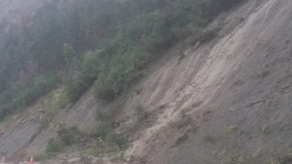 Kastamonu’da yağışların ardından heyelanlar meydana geldi