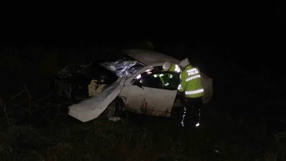 Kayseri’de uçuruma düşen otomobilin sürücüsü yaralandı