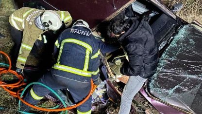 Kırıkkale’de otomobil şarampole devrildi: 4 yaralı