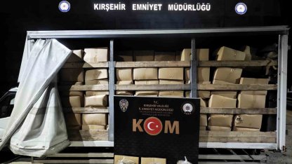 Kırşehir’de 3,4 ton kaçak tütün ele geçirildi