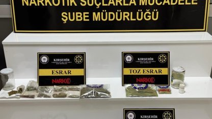 Kırşehir’de uyuşturucu operasyonu: 1 tutuklama