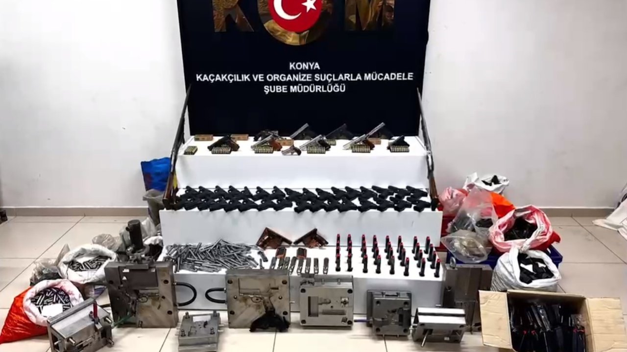 Konya’da yasa dışı silah operasyonu