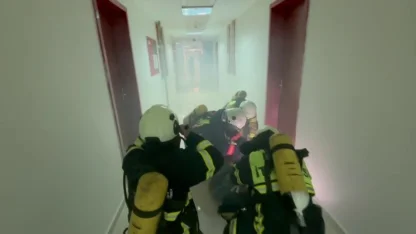 KYK yurtlarında yangın tatbikatı gerçeği aratmadı