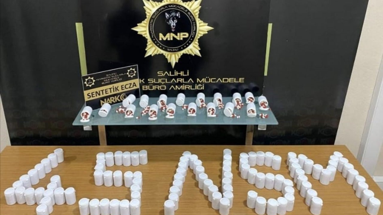 Manisa’da 14 bin 866 adet sentetik hap ele geçirildi
