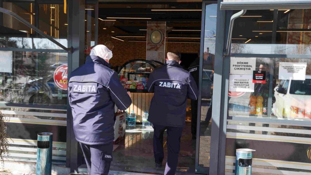 Meram zabıtasından fırın ve pastanelere sıkı takip