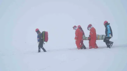Muş’ta 2 bin 600 rakımda nefes kesen çığ tatbikatı