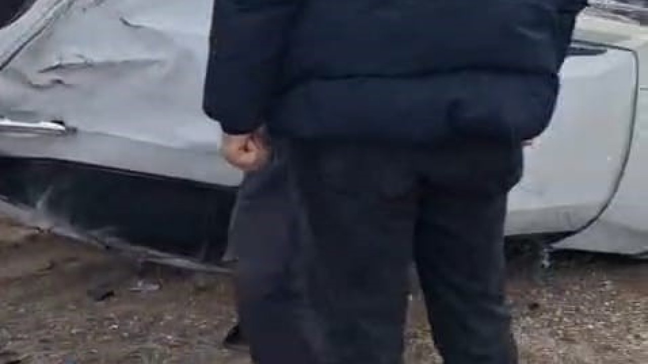 Otomobil takla attı, sürücü kazadan yara almadan kurtuldu